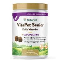 ราคา NaturVet VitaPet Senior Plus Glucosamine 120 chews บำรุงสุนัขแก่ทุกส่วน อุดมไปด้วยวิตามิน แร่ธาตุ 25 ชนิด (23742144263)