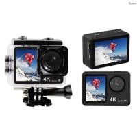 ราคา กล้องแอคชั่นแคมเมรา 4K 30FPS 16MP WiFi กล้องกีฬา 160°เลนส์มุมกว้าง Dual Screen 30M/98ft กันน้ําพร้อมกล้องสปอร์ต Muswn-1 (25694087198)