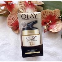 ราคา 50 g. หมดอายุ 06/27 โอเลย์ โททัล เอฟเฟ็คส์ 7 อิน 1 เดย์ครีม Olay Total Effects 7 In One Day Cream Normal SPF15 ดำ (20509506886)