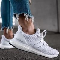 ราคา Adidas Ultra Boost 4.0 running original men shoes for men and women with box all white sneaker 2023 (20387061900)