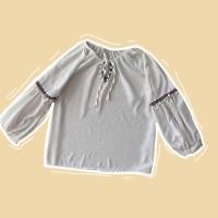 ราคา เสื้อแขนพอง#เสื้อผ้ามืองสอง#เสื้อผ้าแฟชั่น#เสื้อสไตล์โบฮีเมียน (10811264164)