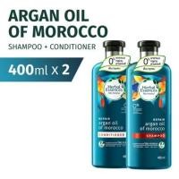 ราคา Herbal Essences Argan Oil Of Morocco Shampoo + Conditioner 400mlx2 เฮอร์เบิลเอเซนส์​ อาร์เกนออยล์ (2297381292)