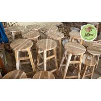 ราคา เก้าอี้ไม้สักแท้ เก้าอี้เล็ก เก้าอี้หัวกลม (27386506348)
