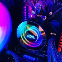 ราคา DarkFlash DX120 PC Cooler Water Cooling fans System Liquid computer fan with PC Case ARGB PWM Fan 120mm Cooler aigo (5683929148)