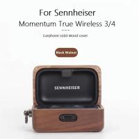 ราคา For Sennheiser Momentum True Wireless 3/4 เคส,Solid Wood Case for Sennheiser MTW3/MTW4 (23659757149)