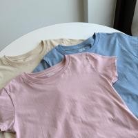 ราคา เสื้อยืดทรงBabytee คอกลม สีโทนพาสเทล basic tee ผ้าคอตตอน (24178416805)
