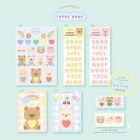ราคา Lover bear sticker (set) | สติกเกอร์ ไดคัท หมีคุมะ ครบเซ็ต (5435765828)