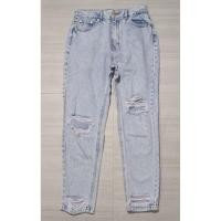 ราคา กางเกงยีนส์ทรงมอม Pull&Bear แต่งขาดผ้าไม่ยืดสียีนส์ (22703255144)