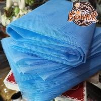 ราคา 1y (90cmx150cm) ผ้าโปร่ง แข็ง ผ้าตาข่าย แข็ง สีฟ้า ขนาดกว้าง 90 เซนติเมตร x ความยาว 150 เซนติเมตร (7329296378)
