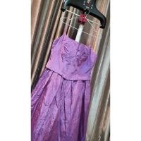 ราคา ชุดราตรี ชุดออกงานมือสอง ราคาถูก ชุดงานแต่ง ชุดเดรสสีม่วง เดรสงานป้ายมือ 2 ราคาถูก ชุดไหมสีม่วง ไซส์ l-xl ชุดเดรสสวยๆ (26715698369)
