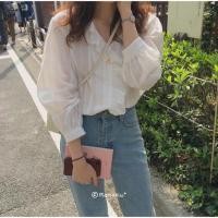 ราคา เสื้อลูกไม้แขนยาวคอวีมีระบายน่ารักมาก (2264126110)