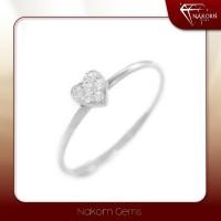 ราคา นคร เจมส์ แหวนเพชรแท้ ทองคำแท้14K(ทอง58.5%)แหวนหัวใจฝังเพชรแท้ประดับ ขายได้ จำนำได้ พร้อมใบรับประกันสินค้า(มีของแถม) (7087387685)