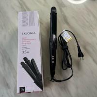 ราคา SALONIA Saronia 2WAY Straight & Curl Curling Iron 32Mm (มือ2สภาพดีมาก99%) (25908998657)
