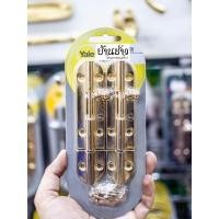 ราคา Yale กลอนประตูหน้าต่าง สีทอง ขนาด 4 นิ้ว 1 คู่ BA-90704PBP2 (4392378755)