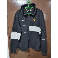 ราคา เสื้อแจ็กเกต Farrari Puma แท้ เสื้อฮู้ดดี้ มีหมวก สีดำ-ขาว ไซต์M (29706873935)