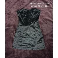 ราคา ส่งต่อ เดรสสั้นเกาะอกสีดำ (24156869890)