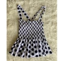 ราคา สายเดี่ยวลายจุดขาวดำ แบรนด์Forever21 (7234718982)