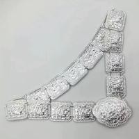 ราคา เครื่องประดับโบราณเข็มขัดดอกไม้อีสานชุดล้านนาไทหัวเข็มขัดเงินโบราณสีทอง (5918798849)