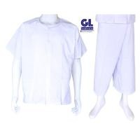 ราคา ชุดขาวปฏิบัติธรรม ชุดถือศีล เสื้อกุยเฮง กางเกงขาก๊วยยาว สีขาว (1329056610)