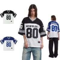 ราคา Suikone American street เสื้อยืดคอวีสไตล์เป็นกลางผู้ชายฤดูร้อนหลวมกีฬาเสื้อเจอร์ซีย์แห้งเร็ว (44200989543)