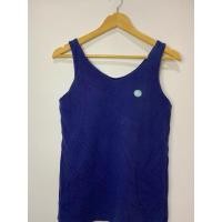 ราคา กล้ามคอวีผ้าร่องสีน้ำเงิน Uniqlo Airism Bratop ไซส์ Xl (ตำหนิสีดรอป) (29284127741)