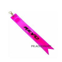 ราคา ป้ายสะท้อนแสง ห้อยท้ายรถ REVO สีชมพู (10409663502)