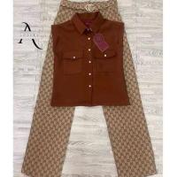 ราคา 3xl☑️ ชุดเซตกางเกงขายาว ผ้าทอ ป้าย Arabella (19854094084)
