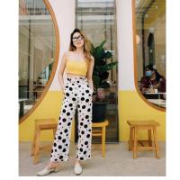 ราคา เซ็ทเสื้อครอปกางเกงขายาว #ValleyGirl (3840500519)