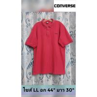 ราคา เสื้อโปโล Converse คอนเวิร์สแบรนด์แท้มือสอง (21075514042)