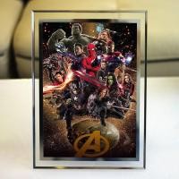 ราคา ʚɞ-ʚɞ กรอบรูป Marvel Crystal Stage Reunion 4 ภาพ Iron Man Spider-Man Deadpool (25516738887)