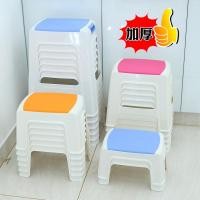 ราคา เก้าอี้สตูลพลาสติกหนาห้องน้ำสำหรับผู้ใหญ่ม้านั่งขนาดเล็กในครัวเรือนเก้าอี้ทรงสี่เหลี่ยมเก้าอี้สตูลร (26719563002)