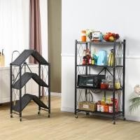 ราคา ชั้นเหล็ก พับได้ ไม่ต้องประกอบ ชั้นวางเหล็ก พับเก็บได้มีล้อเลื่อน ชั้นวางของครัว ชั้นวางหนังสือ เฟอร์นิเจอร์ (7047931851)