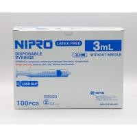 ราคา Syringe Nipro ไซริงค์ นิโปร ขนาด 3 ml 100 อัน ยกกล่อง (3641592358)