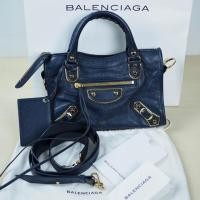 ราคา กระเป๋า Balenciaga mini city มุดทอง ปี 2016 สี Navy สวยสุดๆ99% (5505871367)