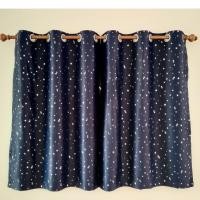 ราคา ผ้าม่านสำเร็จรูป ม่านตาไก่ หน้าต่าง ลายดาว เมตร กันแสง กันยูวี 80% (6253094778)