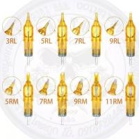 ราคา เข็มฮ็อกเยลโล่เส้นคม ใช้ง่าย เดินเส้นRL ลงเงาRM เบอร์ 3,5,7,9เลือกเบอร์ ได้เลย ใช้กับเครื่องปากกา เล่มละ 10-15฿ (26929694778)