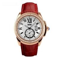 ราคา SKMEI นาฬิกาข้อมือผู้หญิงสายหนัง รุ่น 1147 Gold&Red #39 (592312215)