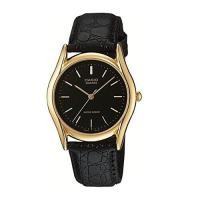 ราคา CasioStandard นาฬิกาข้อมือผู้ชาย- สีทอง สายหนังสีดำ รุ่น MTP-1094Q-1A (ดำ) (318652954)