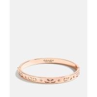ราคา แท้!! 100% กำไล Coach Kissing C Hinged bracelet F59083 สี rose gold ใหม่ (24363502013)