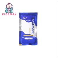 ราคา [ 1ซอง ] Green Bio super treatment ‍บำรุงเส้นผม 30ml.x1 สีน้ำเงิน 1ซอง (29402792169)