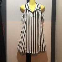 ราคา มินิเดรส ลายทาง คอปก (7142416335)