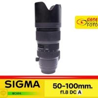 ราคา ** ขอบเลนส์บุบ **[USED] Sigma 50-100mm f/1.8 DC HSM (A) For Canon YC *With Softcase (24863580527)