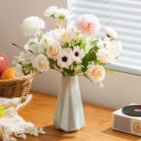 ราคา ดอกไม้ประดิษฐ์ดอกไม้ปลอมตกแต่งดอกไม้สดแจกันเซรามิกของตกแต่งบ้านของตกแต่งห้องนั่งเล่น (28682994501)