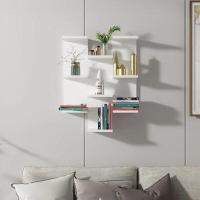 ราคา Kayu ชั้นวางของติดผนังสไตล์มินิมอลแขวนไม้ชั้นวางหนังสือวินเทจ Ambal (26215224922)