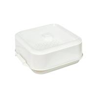 ราคา กล่องนึ่งอาหารในไมโครเวฟ ชุด 3 ชิ้น กล่องอุ่นอาหารในไมโครเวฟ ขนาด 22x24.5x10 cm. แบรนด์ Micron ware รุ่น 9053 (41351308163)