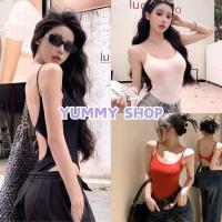 ราคา Yummy Shopพร้อมส่ง【FY2634-1】 ชุดบอดี้สูท มีฟองน้ำ ทรงรัดรูป ผ้าร่อง สายเดี่ยว เว้าหลังแซ่บๆ สายเดี่ยวมีฟองน้ำ เสื้อบอด (25688246892)