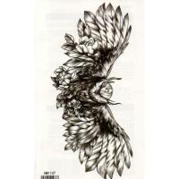ราคา TattooFashion Tattoo ลาย นกฮูก owl นก Bird สติกเกอร์ HM1147 (3979385)