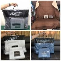 ราคา ชุดเครื่องนอนสีผื้น Cotton House(ราคาแยกผ้าปู-ผ้าห่มนวม) (22441444397)