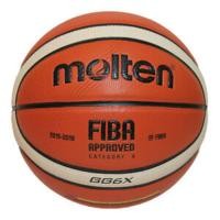 ราคา MOLTEN ลูกบาสเก็ตบอลหนัง Basketball PU th BGG6X FIBA (1790) แถมฟรี ตาข่ายใส่ลูกฟุตบอล +เข็มสูบลม (7933961114)