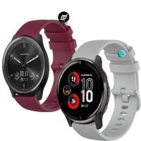 ราคา for Garmin Venu 2 Plus สาย สายนาฬิกาสายซิลิโคน Garmin Venu 2 Venu SQ Music Venu2 Plus สายรัดข้อมือกีฬา GarminMove Sport สายรัด สายพานสำรอง (13870358563)